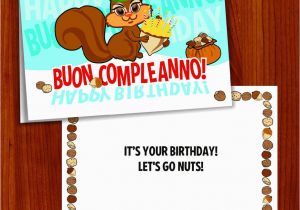 Free Italian Birthday Cards Buon Compleanno Large Italian Birthday Card Ebay