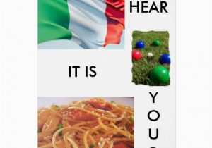 Free Italian Birthday Cards Quot totally Italian Birthday Greetings Quot Greeting Card Zazzle