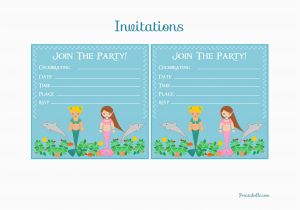 Free Mermaid Birthday Invitations Free Mermaid Birthday Party Printables From Printabelle