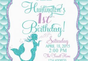 Free Mermaid Birthday Invitations Mermaid Invitation withphoto orderecigsjuice Info