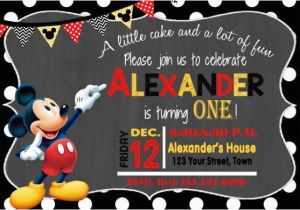 Free Mickey Mouse Birthday Invitations 31 Mickey Mouse Invitation Templates Free Sample