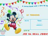 Free Mickey Mouse Birthday Invitations Free Mickey Mouse 1st Birthday Invitations Bagvania Free