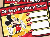 Free Mickey Mouse Birthday Invitations Free Printable Mickey Mouse Birthday Invitation