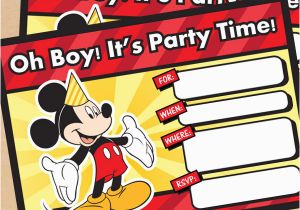 Free Mickey Mouse Birthday Invitations Free Printable Mickey Mouse Birthday Invitation