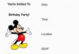 Free Mickey Mouse Birthday Invitations Free Printable Mickey Mouse Invitation Archives