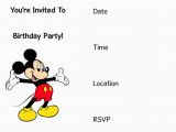 Free Mickey Mouse Birthday Invitations Free Printable Mickey Mouse Invitation Archives