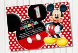 Free Mickey Mouse Birthday Invitations Mickey Mouse Invitation Template Free Joy Studio Design