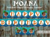 Free Moana Happy Birthday Banner Moana Banner Moana Happy Birthday Banner Moana Printable