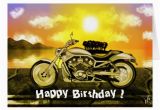 Free Motorcycle Birthday Cards Motorcycle Birthday Card Zazzle