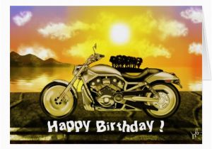 Free Motorcycle Birthday Cards Motorcycle Birthday Card Zazzle