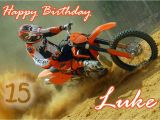 Free Motorcycle Birthday Cards Personalised Motocross Motorbike Birthday Card Ebay