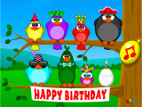Free Musical Birthday Cards by Email Singing Birds Birthday Send Free Ecards From 123cards Com