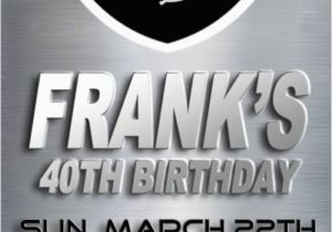 Free Oakland Raiders Birthday Card Oakland Raiders Party Invitations by Heavygraphics On Etsy