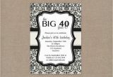 Free Online 40th Birthday Invitation Templates Free Printable 40th Birthday Party Invitation Templates