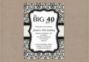 Free Online 40th Birthday Invitation Templates Free Printable 40th Birthday Party Invitation Templates