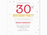 Free Online Birthday Invitations to Email Birthday Invitation Template 30th Birthday