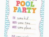Free Online Kids Birthday Invitations Free Printable Pool Party Invitation for Kids