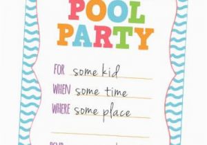 Free Online Kids Birthday Invitations Free Printable Pool Party Invitation for Kids
