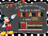 Free Online Mickey Mouse Birthday Invitations 30 Mickey Mouse Invitation Template Free Premium