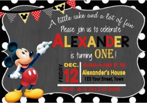 Free Online Mickey Mouse Birthday Invitations 30 Mickey Mouse Invitation Template Free Premium