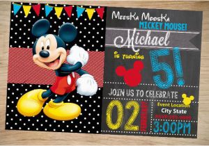 Free Online Mickey Mouse Birthday Invitations 31 Mickey Mouse Invitation Templates Free Sample