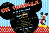 Free Online Mickey Mouse Birthday Invitations Free Printable Mickey Mouse Invitatons Birthday Drevio