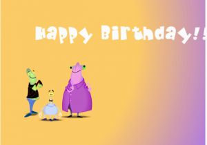 Free Online Singing Birthday Cards Ecards Alien Birthday song