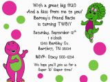 Free Personalized Barney Birthday Invitations 10 Barney Baby Bop Invitations with Envelopes by