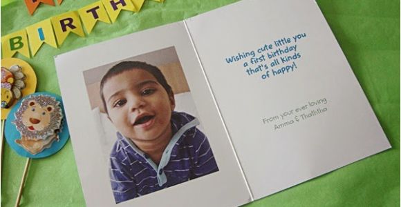 Free Personalized Birthday Cards with Photos First Birthday Card From Cardstore Com Review Food Corner