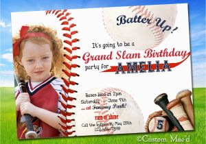 Free Personalized Birthday Invitations Baseball Birthday Invitations Personalized Printable by
