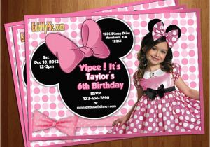 Free Personalized Birthday Invitations Free Printable Minnie Mouse Birthday Invitations