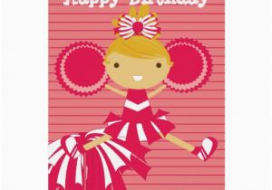Free Personalized Video Birthday Cards Cheerleader In Red Personalized Birthday Cards Zazzle