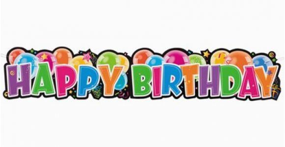 Free Picture Of Happy Birthday Banner Happy Birthday Giant Jointed Banner Walmart Com