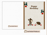 Free Print Birthday Cards Free Printable Woodland Birthday Cards