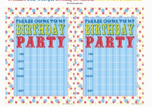 Free Print Birthday Invitations Bnute Productions Free Printable Dots 39 N Stripes Birthday