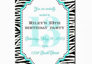 Free Printable 13th Birthday Party Invitations 13th Birthday Party Invitation Girl Birthday Invitation