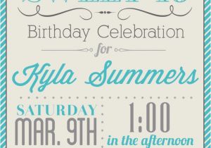 Free Printable 16th Birthday Invitations 17 Best Ideas About Sweet 16 Invitations On Pinterest