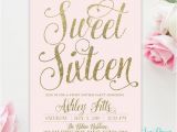 Free Printable 16th Birthday Invitations 25 Best Ideas About Sweet 16 Invitations On Pinterest