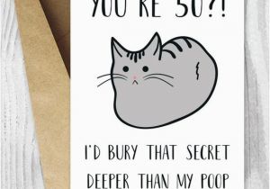 Free Printable 50th Birthday Cards Funny Funny 50th Birthday Cards Printable Cat 50 Birthday Card