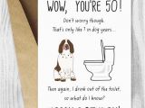 Free Printable 50th Birthday Cards Funny Items Similar to Printable 50th Birthday Cards Funny Dog