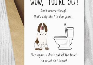 Free Printable 50th Birthday Cards Funny Items Similar to Printable 50th Birthday Cards Funny Dog