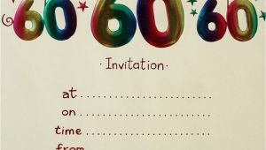 Free Printable 60th Birthday Cards 20 Ideas 60th Birthday Party Invitations Card Templates