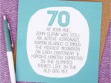 Free Printable 70th Birthday Cards by Your Age Funny 70th Birthday Card by Paper Plane