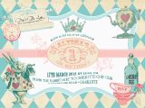 Free Printable Alice In Wonderland Birthday Invitations Alice In Wonderland Birthday Invitations Drevio