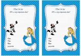 Free Printable Alice In Wonderland Birthday Invitations Free Printable Alice In Wonderland Birthday Invitations