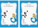 Free Printable Alice In Wonderland Birthday Invitations Free Printable Alice In Wonderland Birthday Invitations