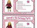 Free Printable American Girl Birthday Cards American Girl Doll Inspired Birthday Party Printable Pack