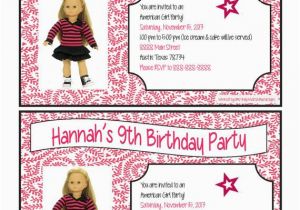 Free Printable American Girl Birthday Cards American Girl Doll Inspired Birthday Party Printable Pack