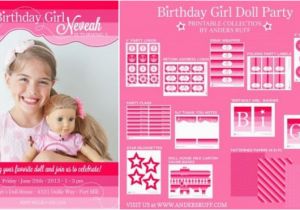 Free Printable American Girl Birthday Cards Printable American Girl Birthday Invitation