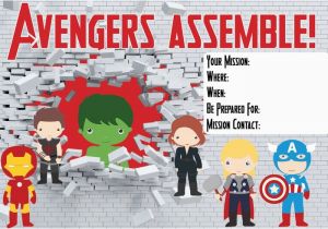 Free Printable Avengers Birthday Party Invitations 7 Best Images Of Free Avengers Printable Birthday